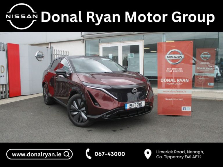photo of a used Nissan Ariya for sale Tipperary  by Donal Ryan Motor Group Nenagh